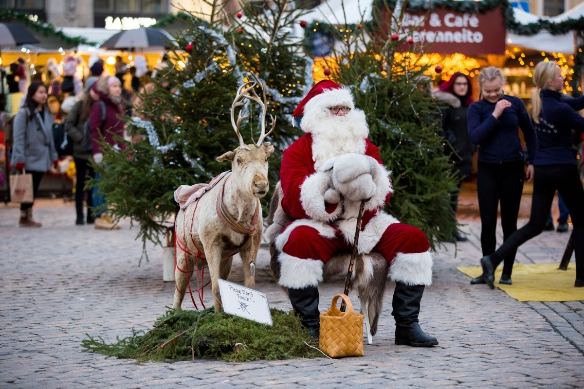 Santa in Helsinki Finland