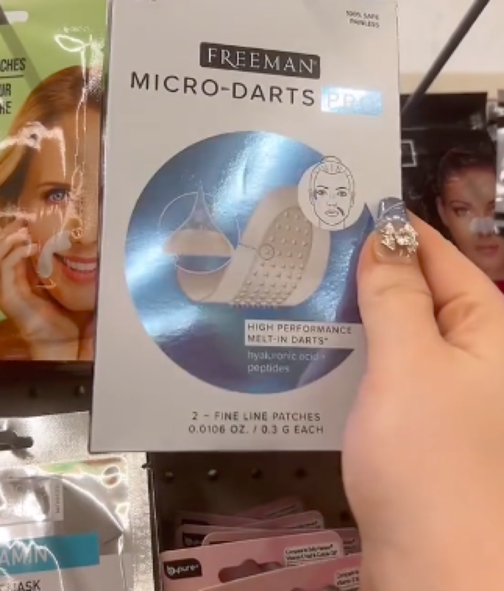 still from TikTok showing Dollar Tree micro-darts