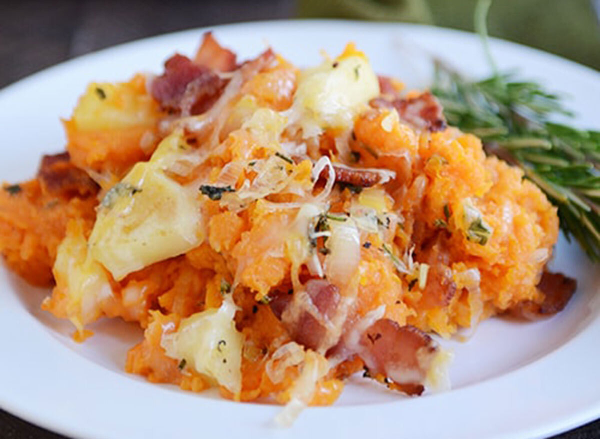 sweet potato bacon apple casserole