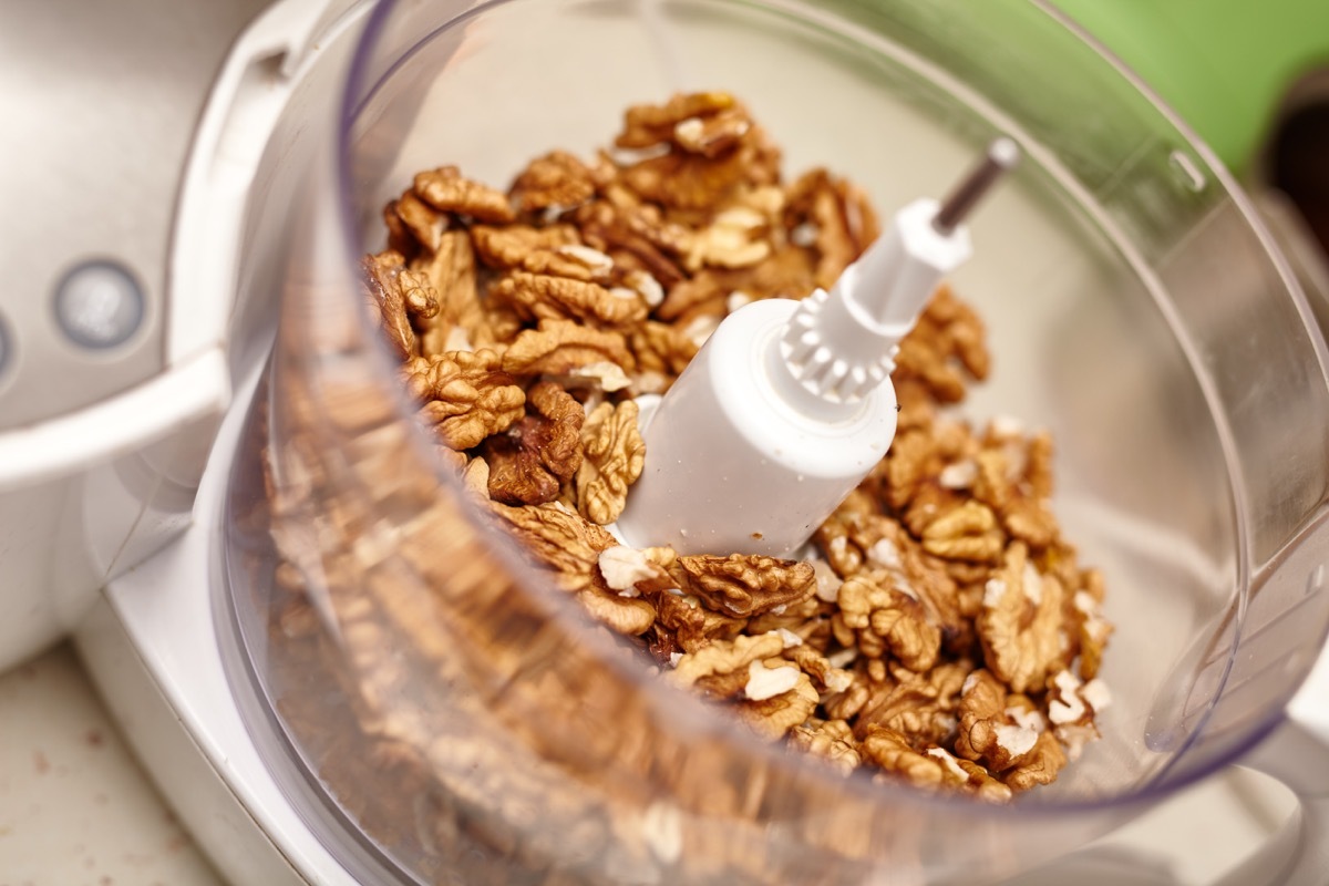 walnuts in a food processor