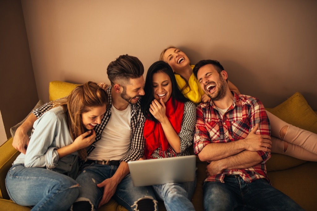 friends laughing at some jokes