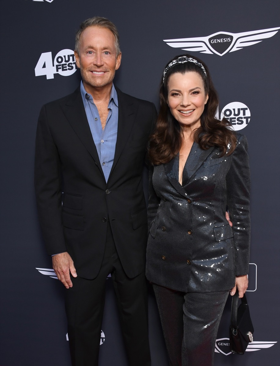 Peter Marc Jacobson and Fran Drescher in 2022