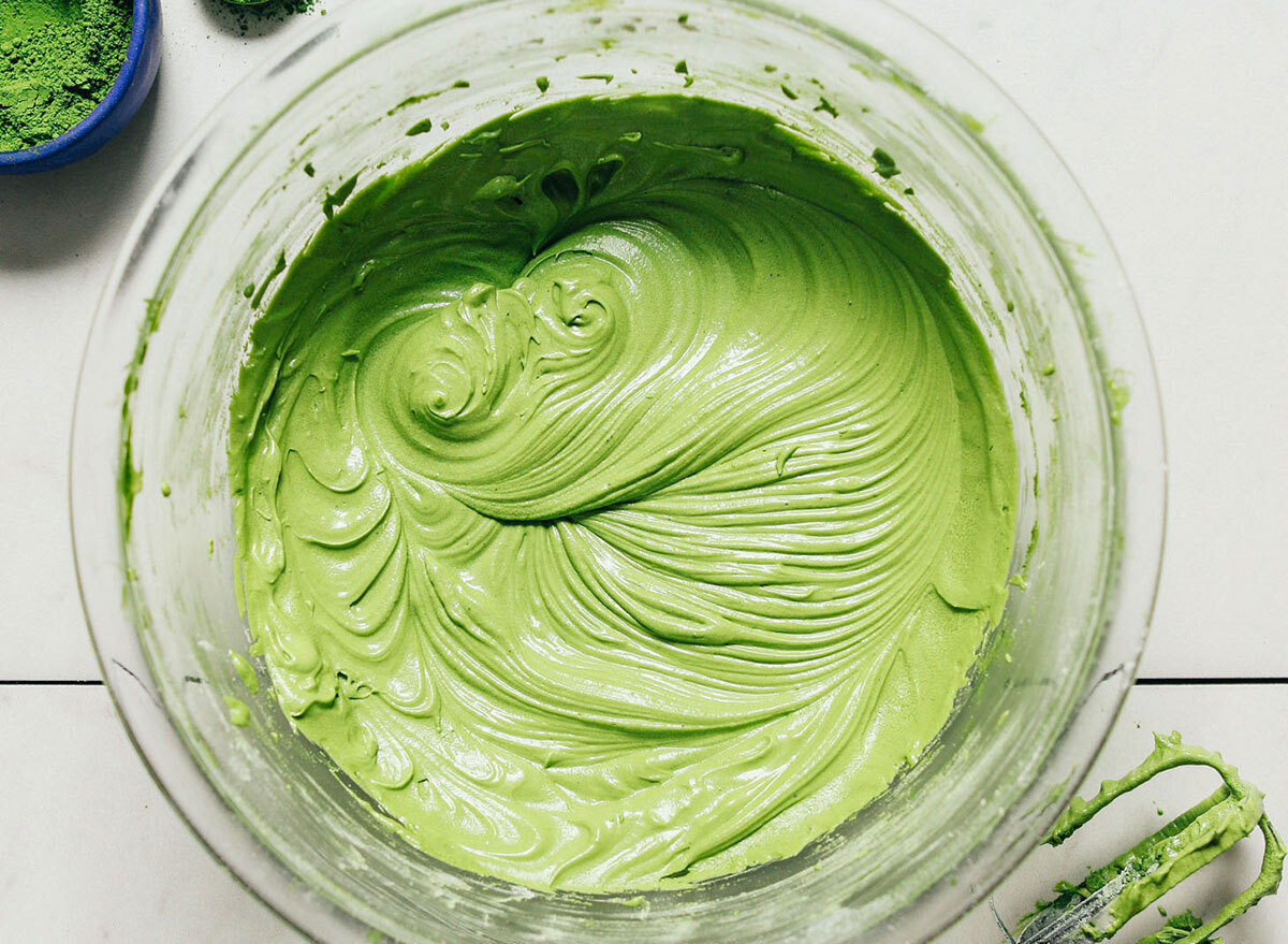 matcha buttercream frosting