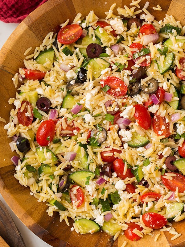 Desk lunch recipes greek orzo