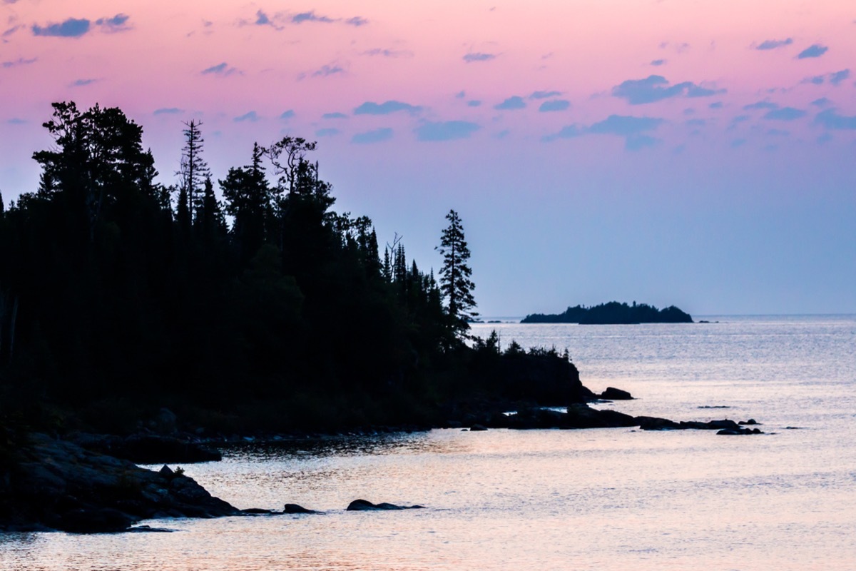 sunrise at isle royale national park