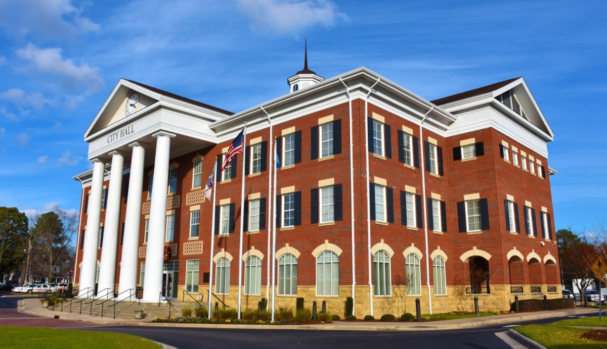 Lumberton City Hall in Lumberton North Carolina