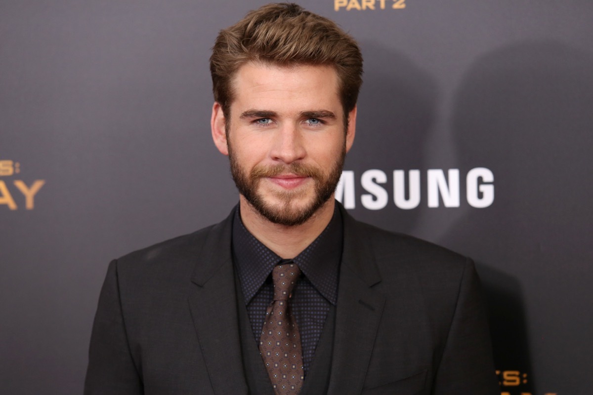 vegan celebrities - NEW YORK - NOV 18, 2015: Liam Hemsworth attends the premiere of 