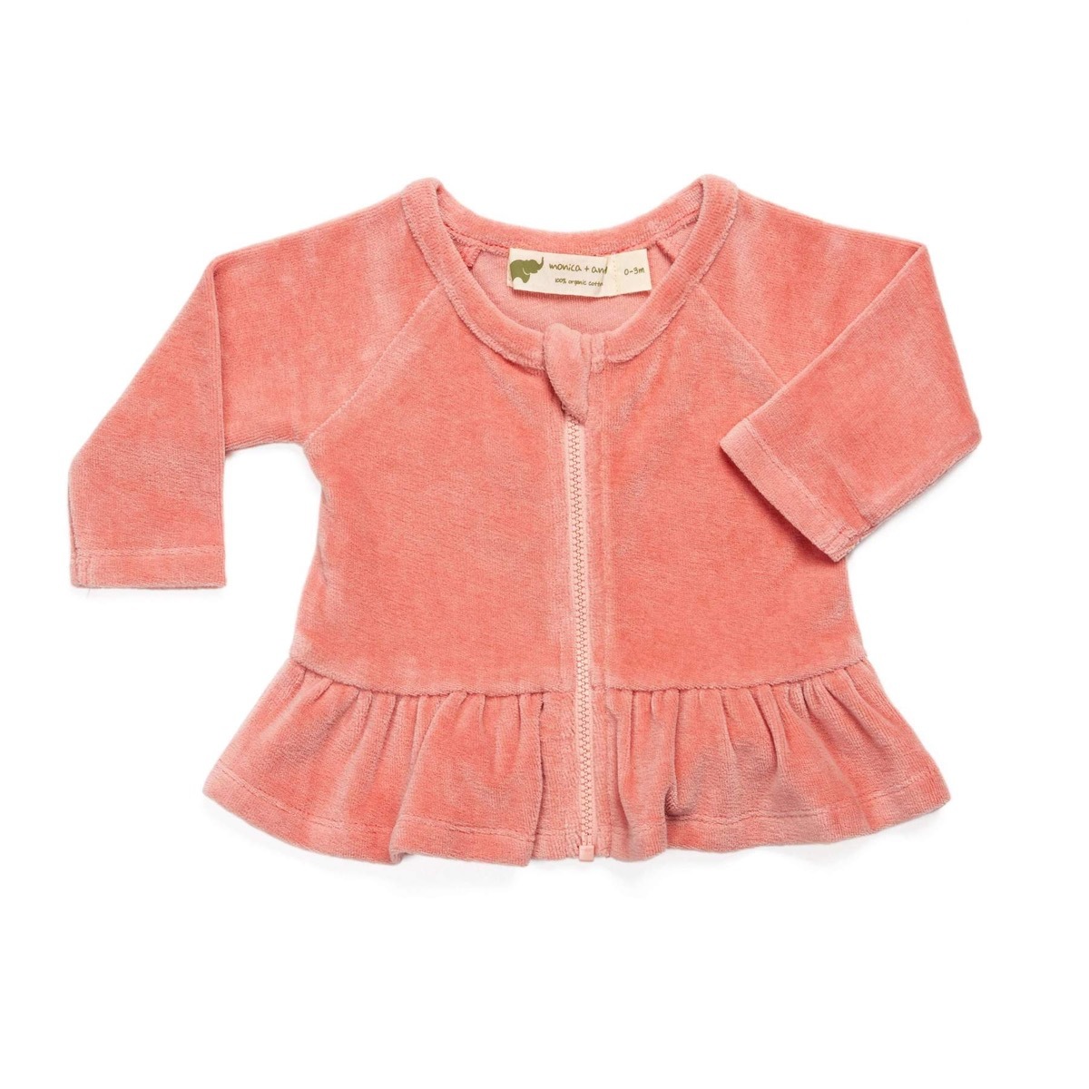 Monica + Andy Peplum Zip-Up {Save Money on Kids' Clothes}