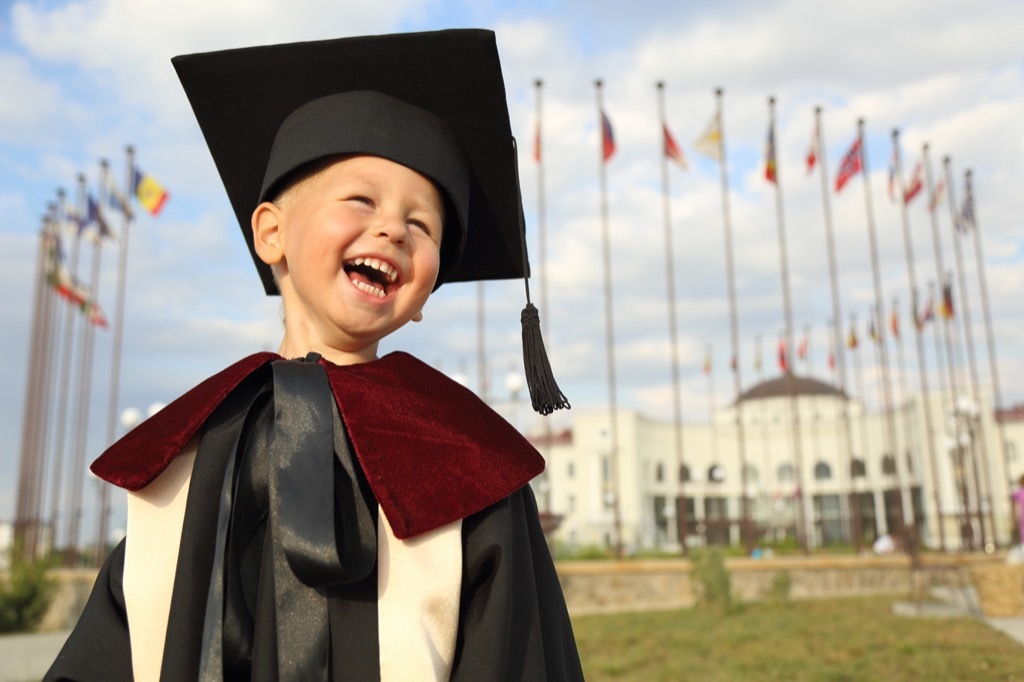 kid in graduation gear outdated life lessons