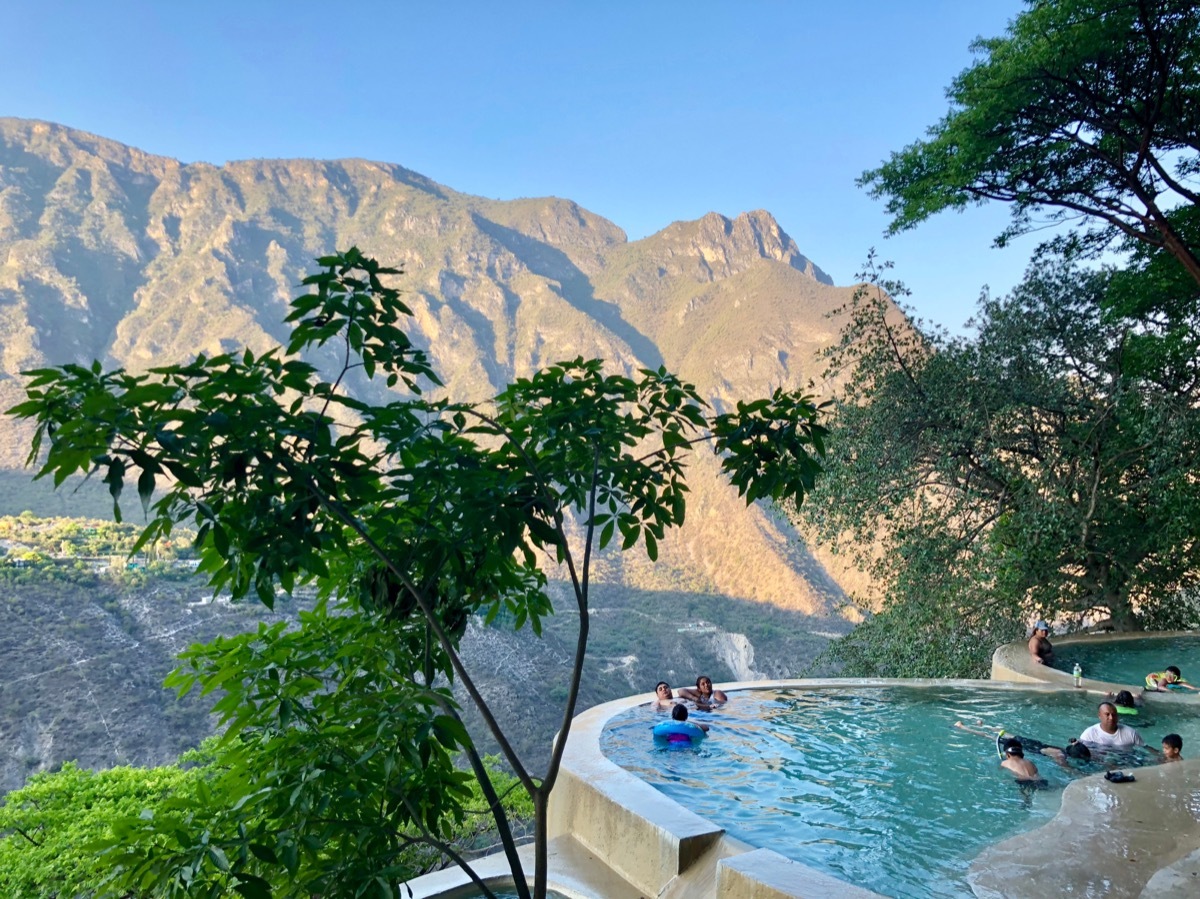 natural mineral pool Tolatongo, Mexico