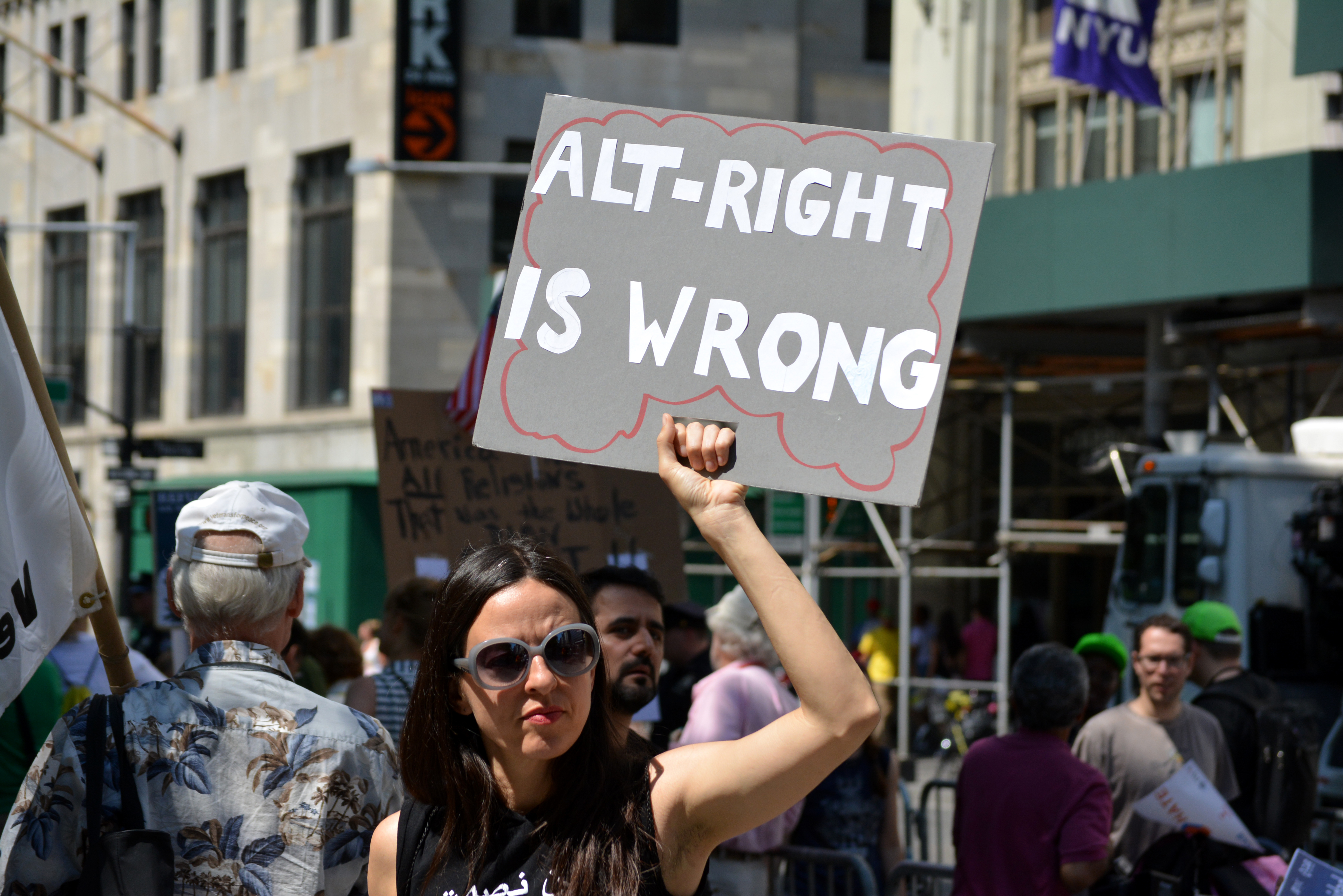 Woman Protesting Civic Studies