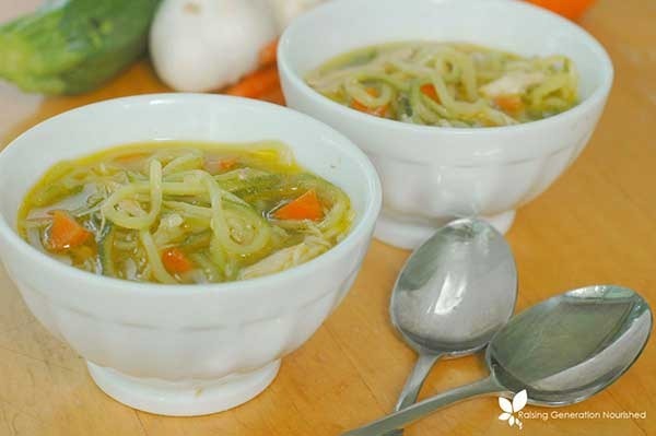 06. Chicken Zoodle Soup with Homemade Bone Broth