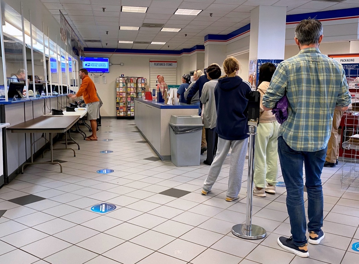 The photo was taken 10/28/2022 in a postoffice, Charlottesville, Virginia, USA