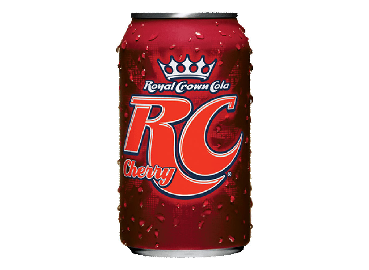 rc cherry cola soda can