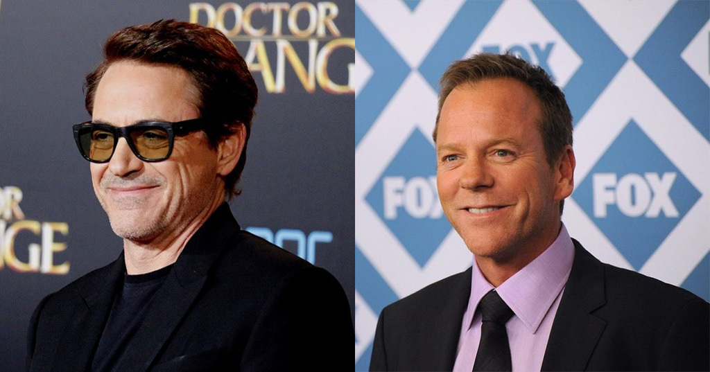 Robert Downey Jr and Kiefer Sutherland