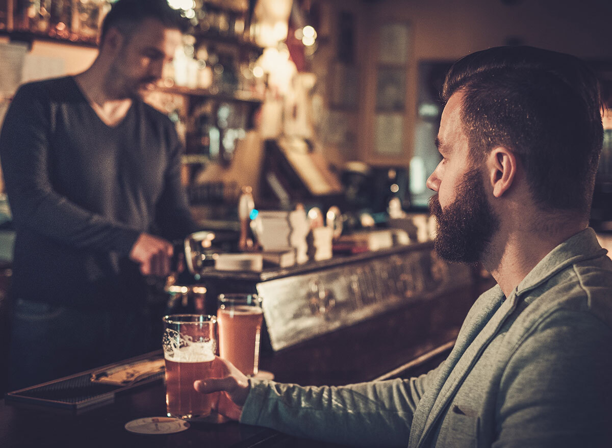 man at bar