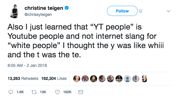 Chrissy Teigen Tweets