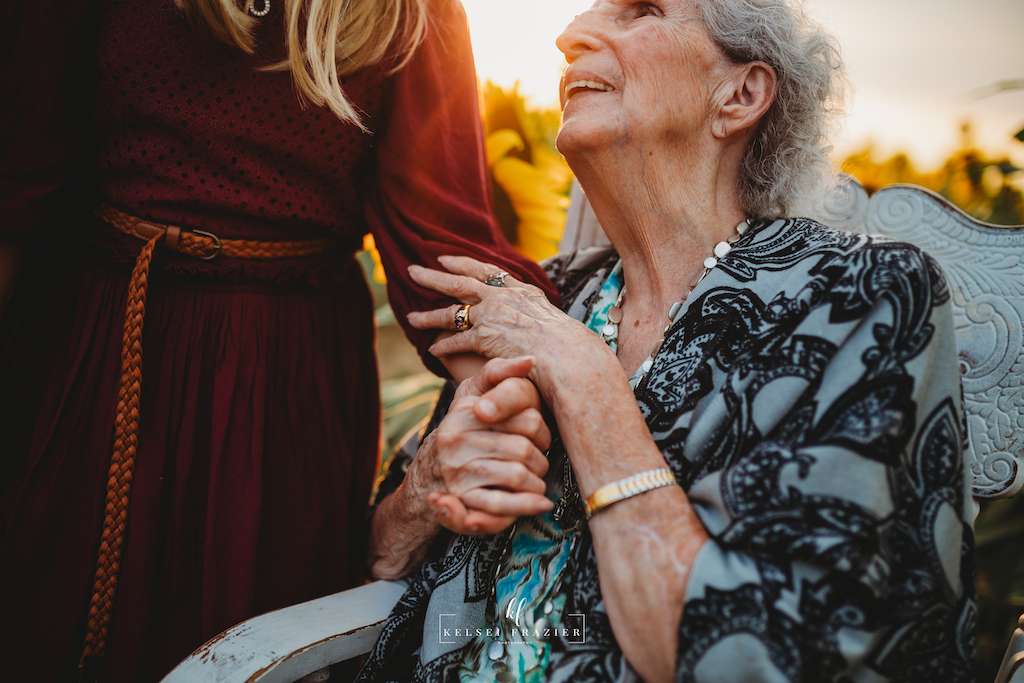 Family portraits, four generations of family