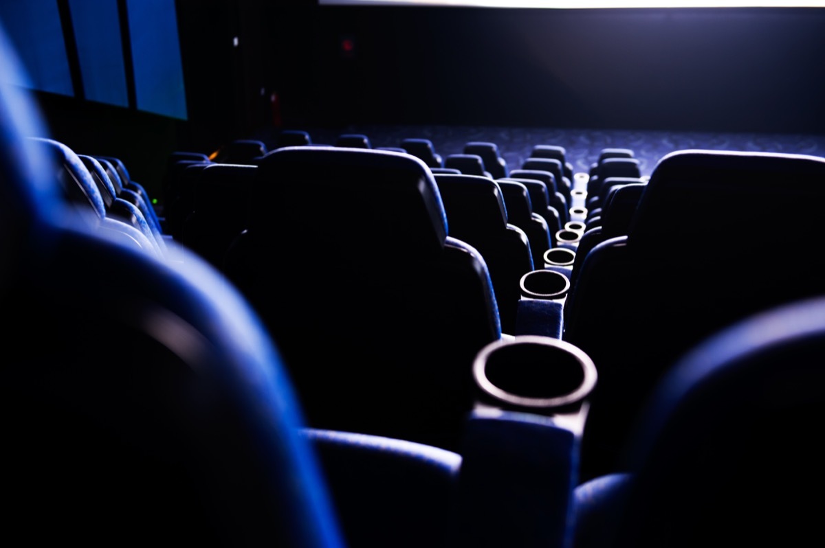 Seats in a movie theater