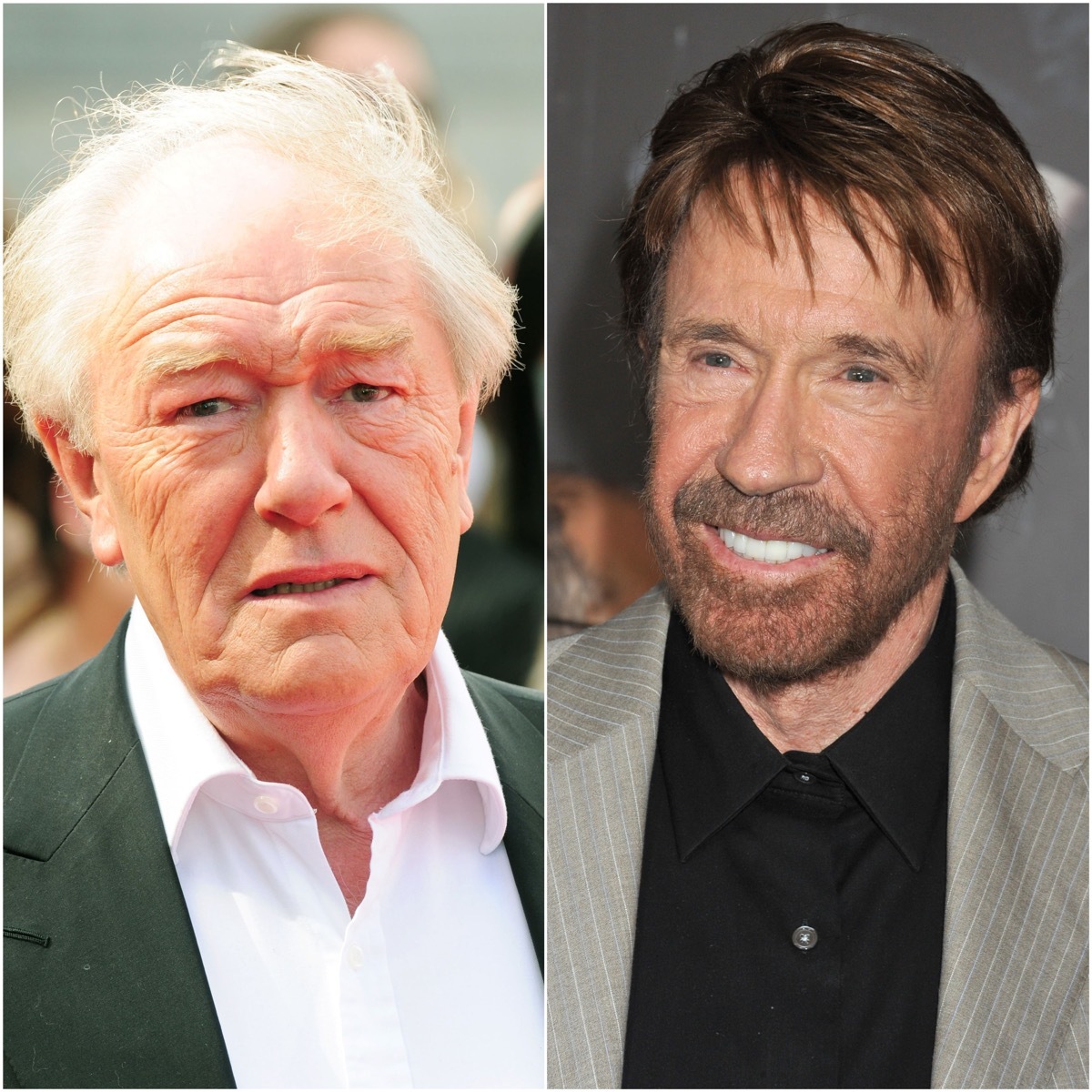 Michael Gambon and Chuck Norris