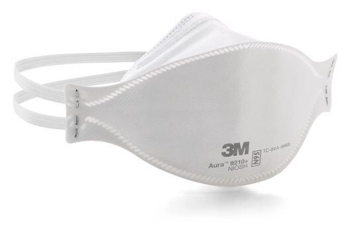 3M Aura Particulate Respirator 9210+/37192, N95