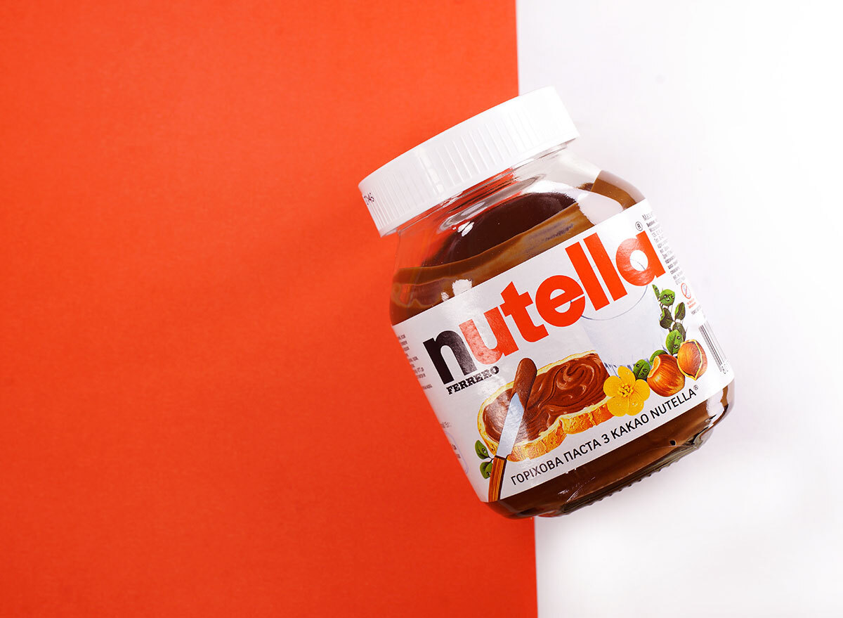 nutella red background