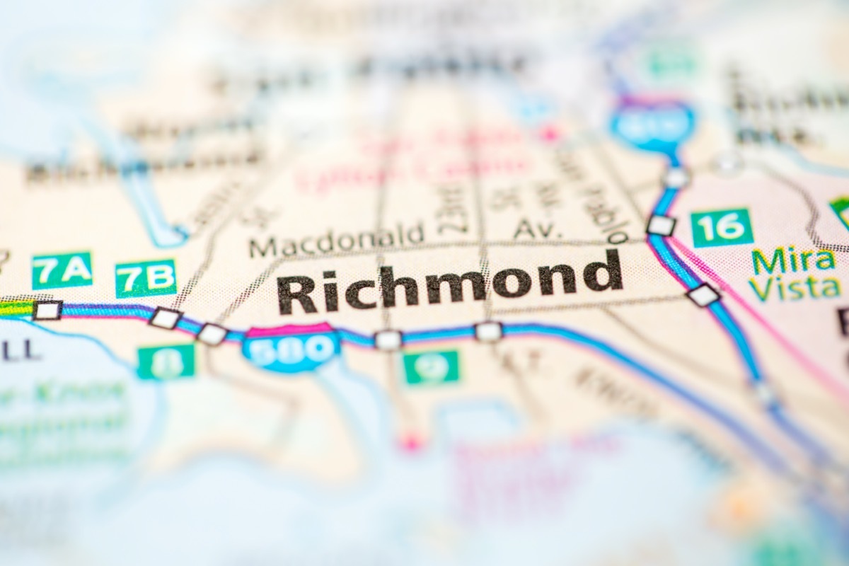 richmond california map