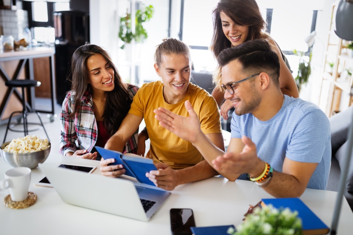 Group of People Studying