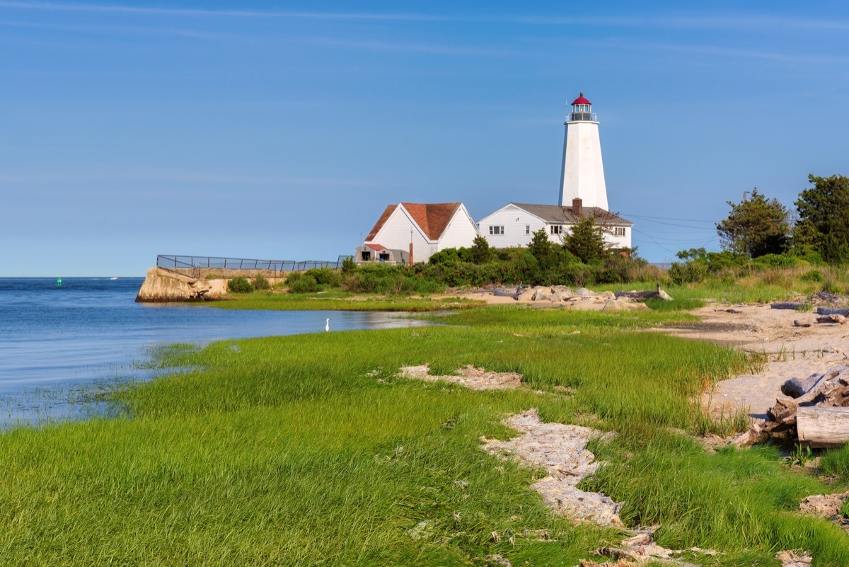 Lynde Point Lighthouse, Old Saybrook, Connecticut, USA