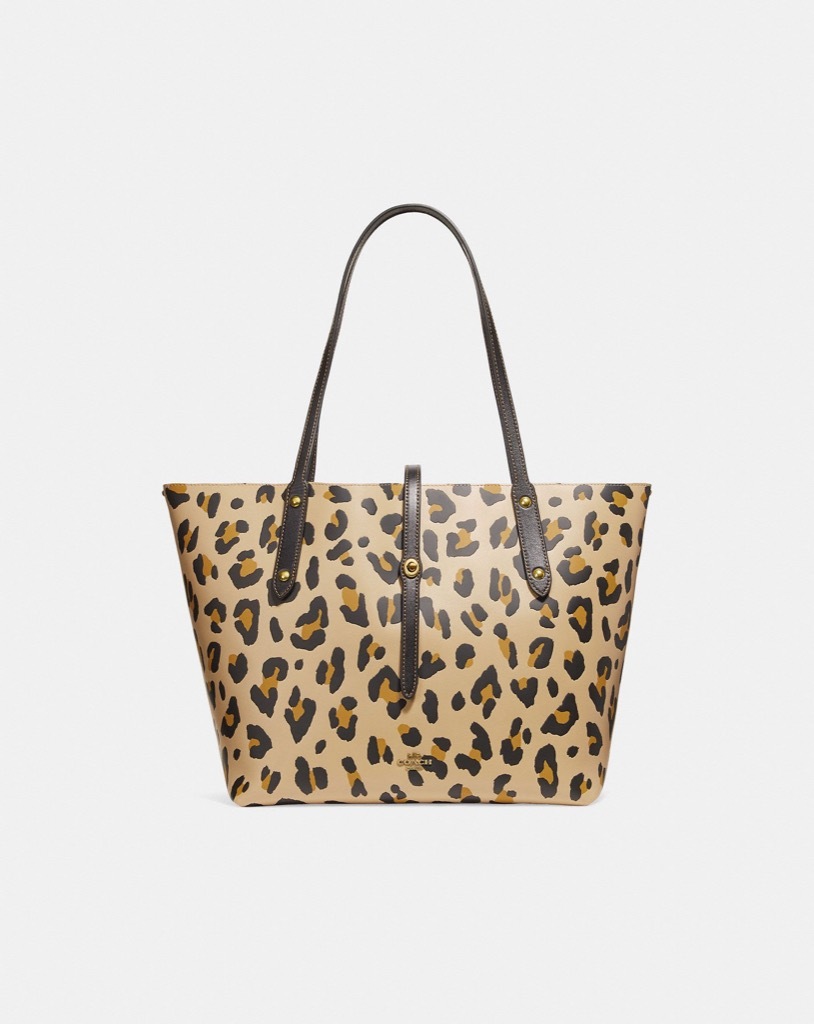 leopard print tote