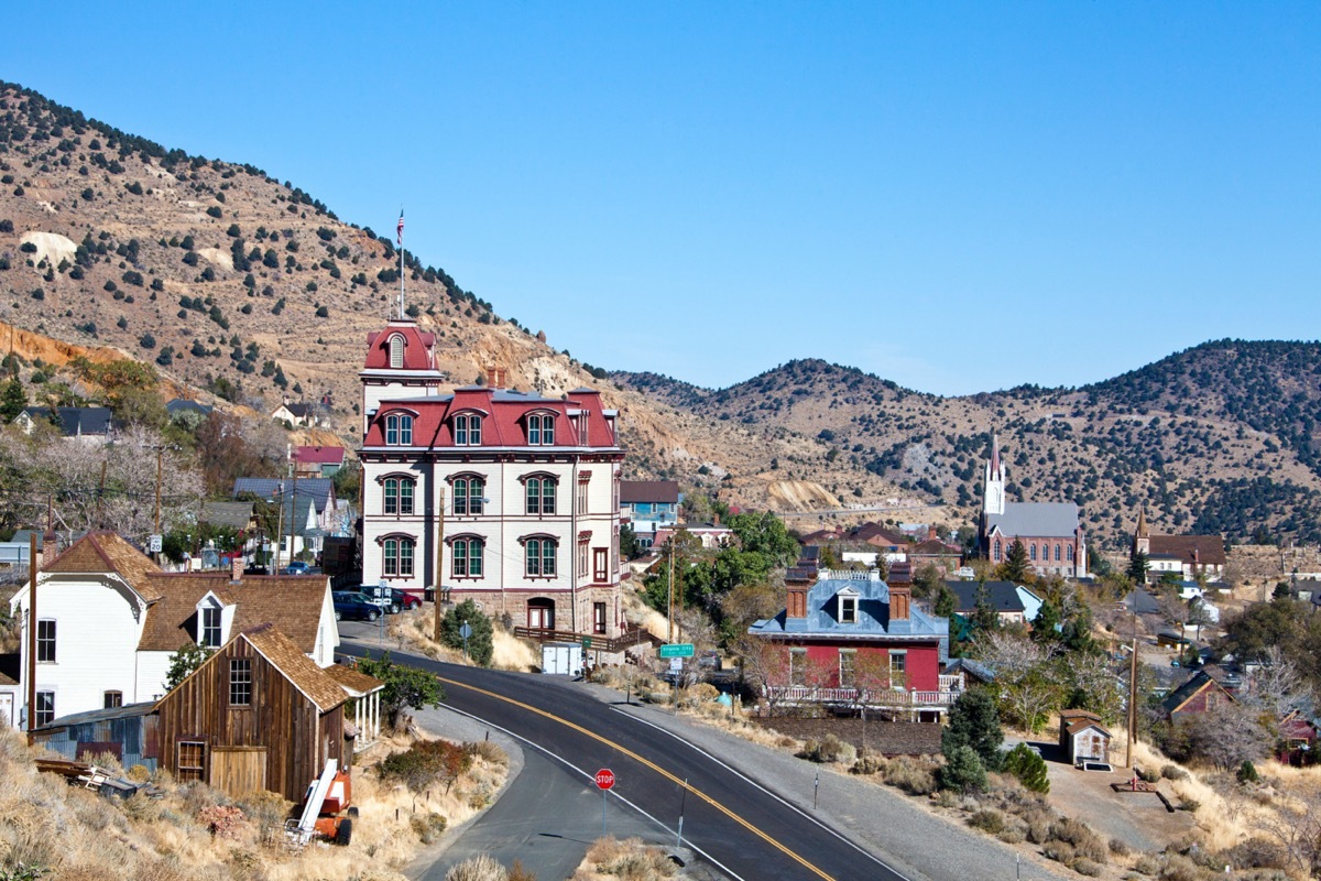 view of a desert town in nevada