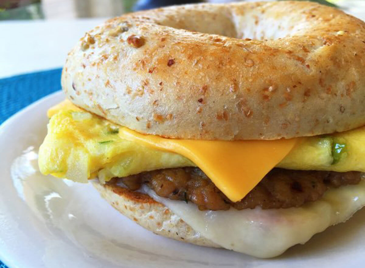 mcdonalds spanish omelette bagel