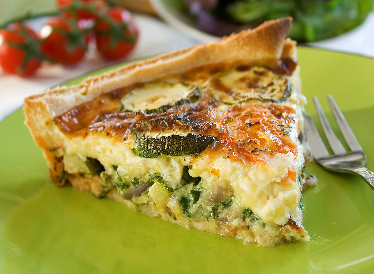 zucchini frittata slice