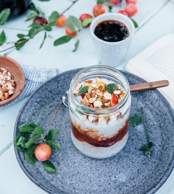 White Chia Coconut Pudding