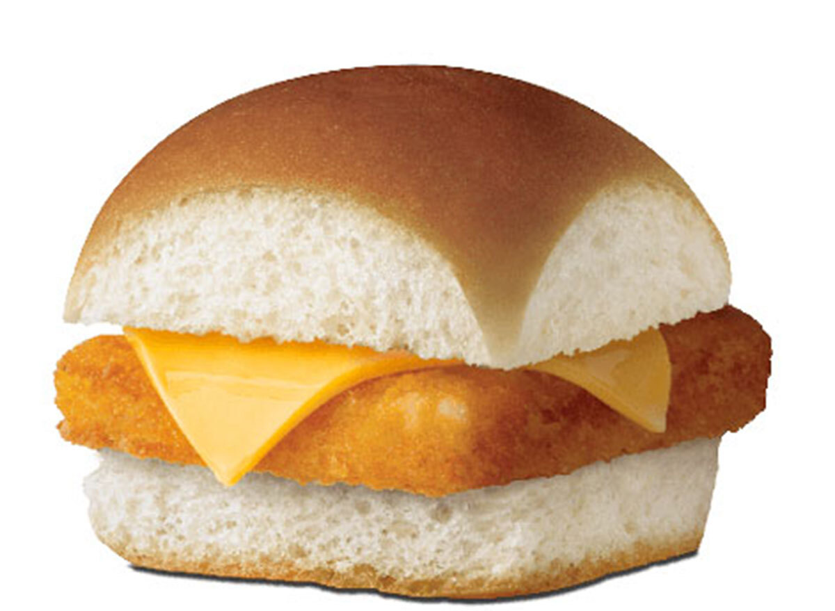 Fish slider with cheese