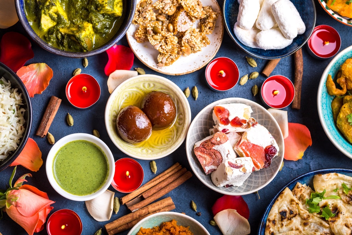 festive diwali table