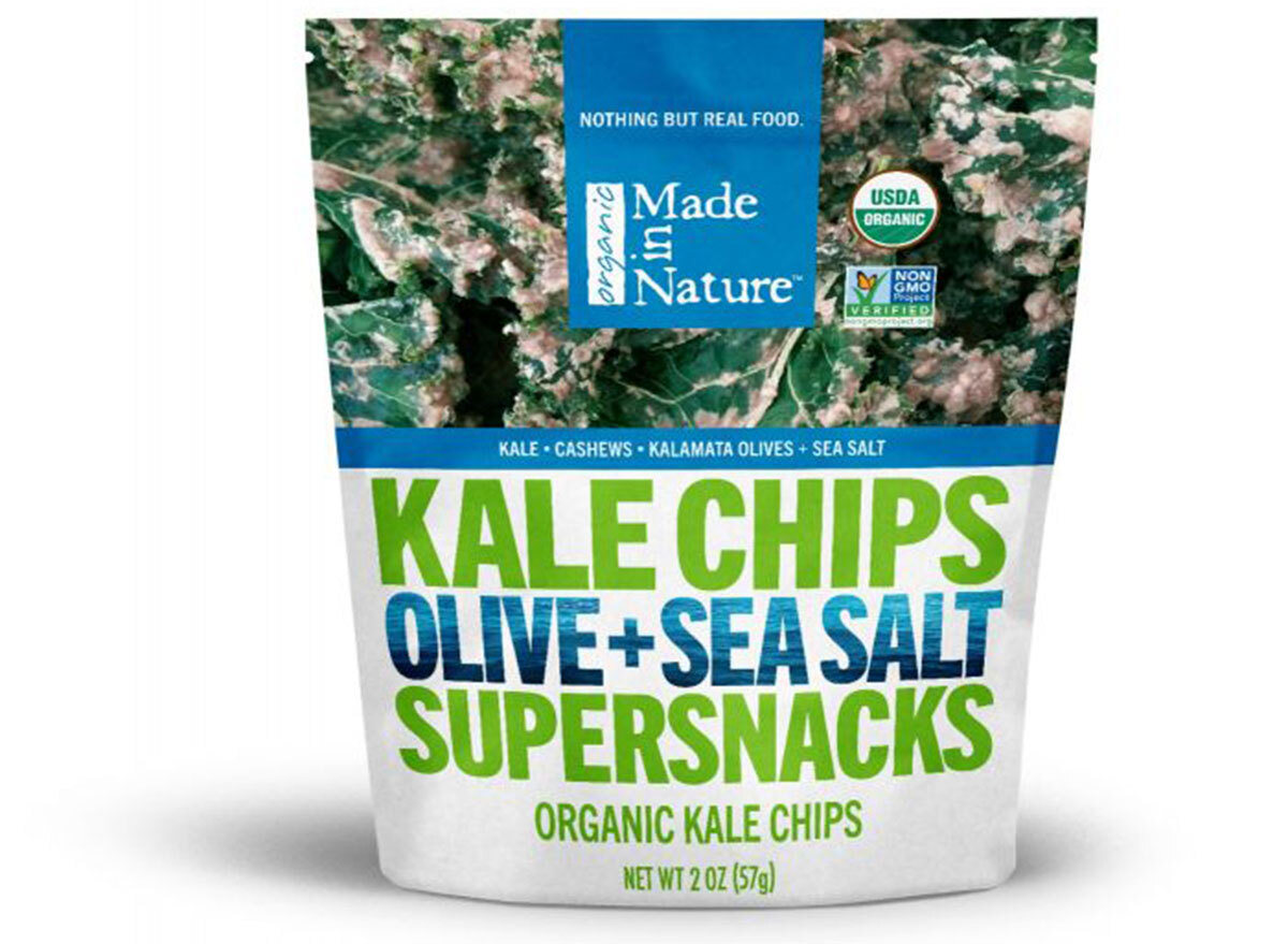 Made in nature kale chips bag