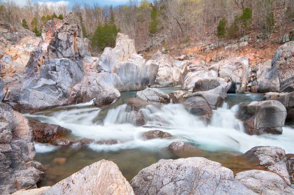 river bed and water in missouri