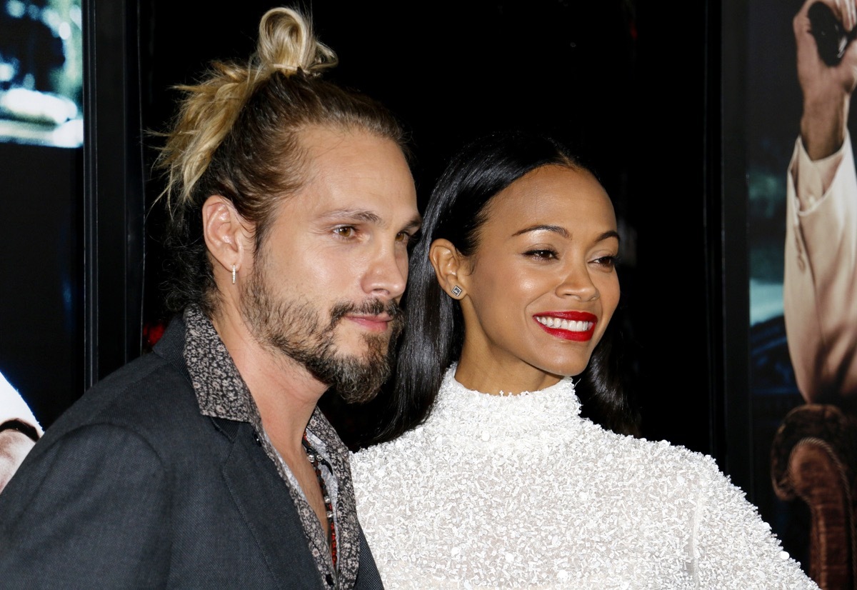 Zoë Saldana and Marco Perego-Saldana