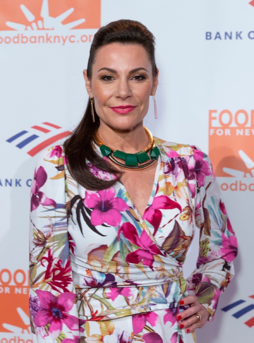 luann de lesseps on the red carpet