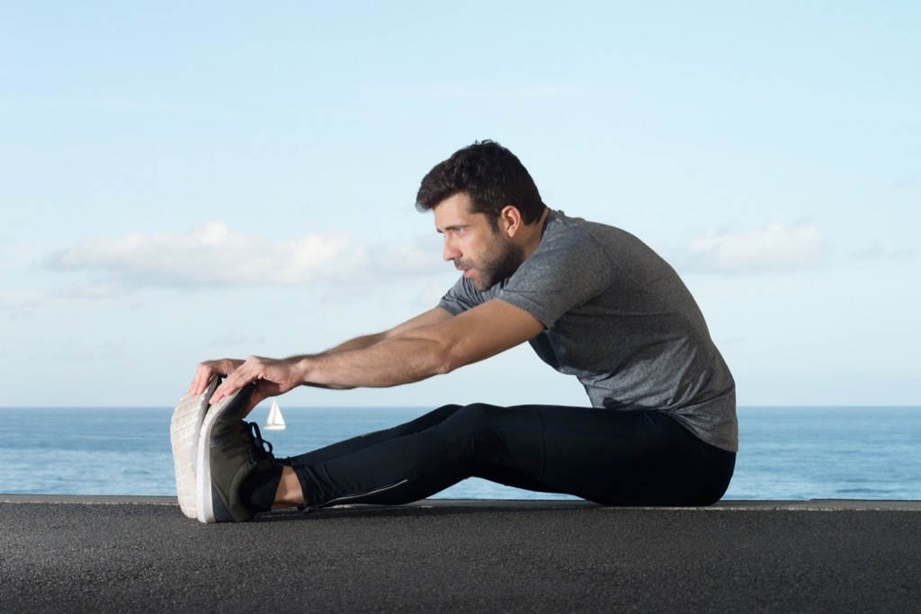 Stretching lubed joints exercise