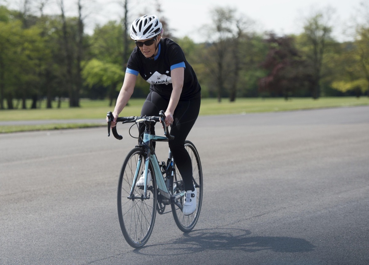 Countess of Wessex trains for charity bike ride