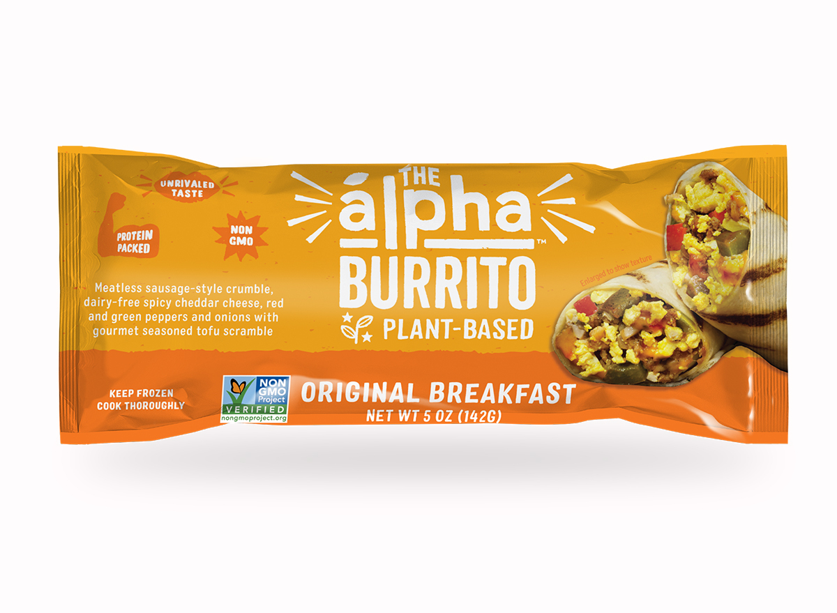 alpha foods original breakfast burrito