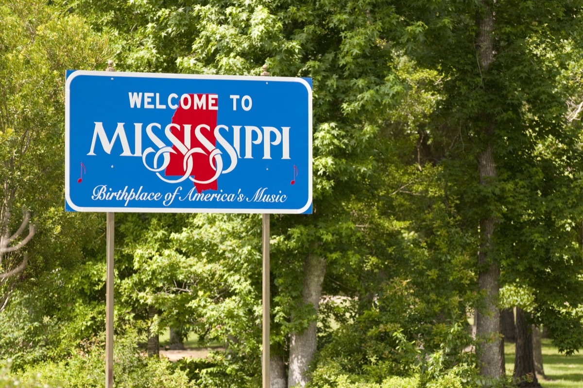 mississipi state sign