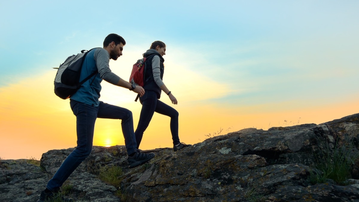 People on a hike