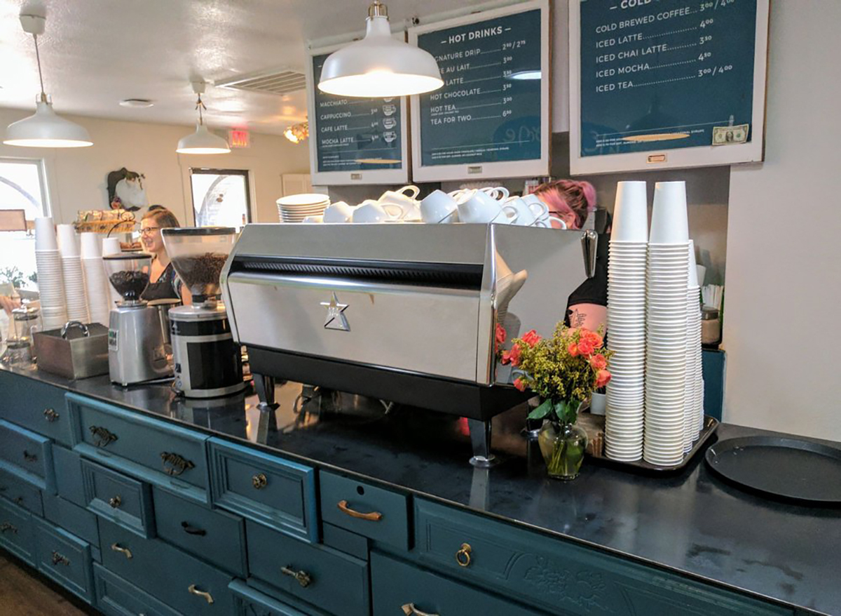 coffee bar at brentwood social house in austin