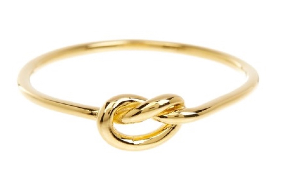 gold knot ring