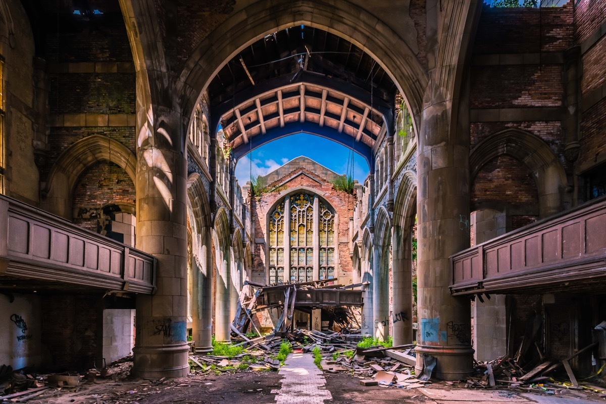 City Methodist Church Gary Indiana creepiest abandoned buildings