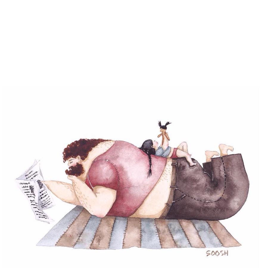 #11 | Heartwarming Father-Daughter Illustrations By Soosh | Her Beauty