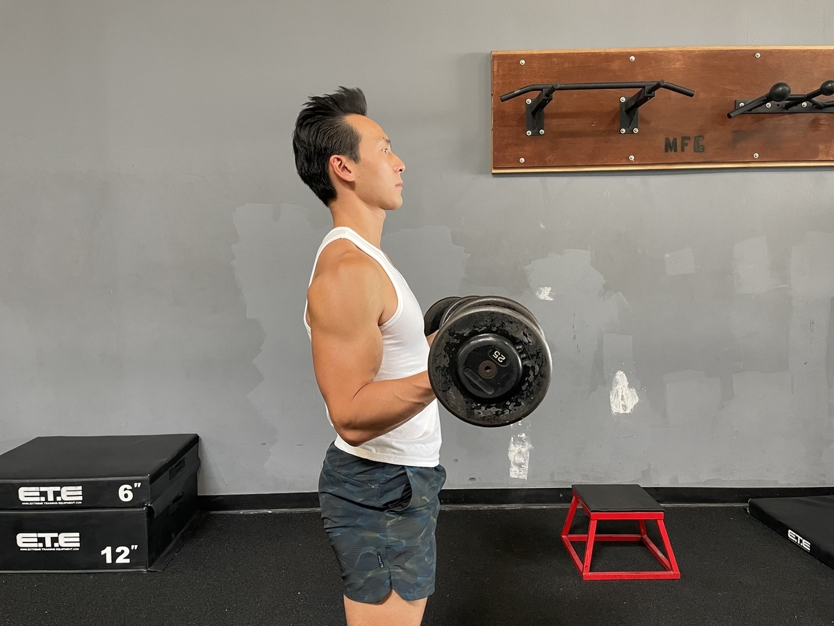 6 - dumbbell curls